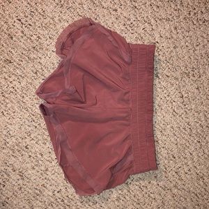 Pink Lululemon shorts